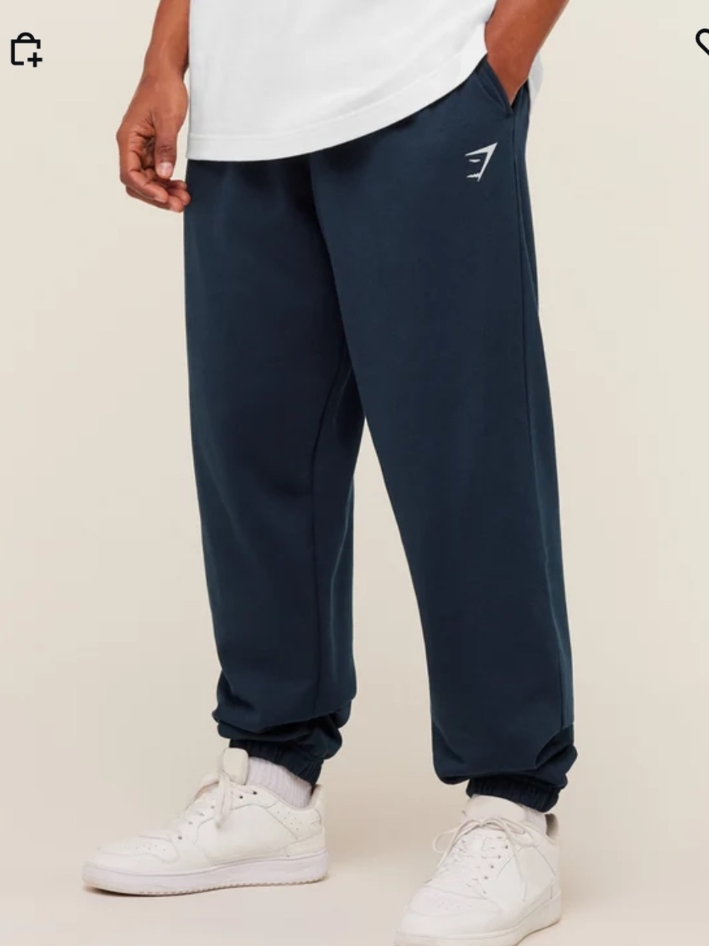 Gymshark Crest Straight Leg Jogger Navy